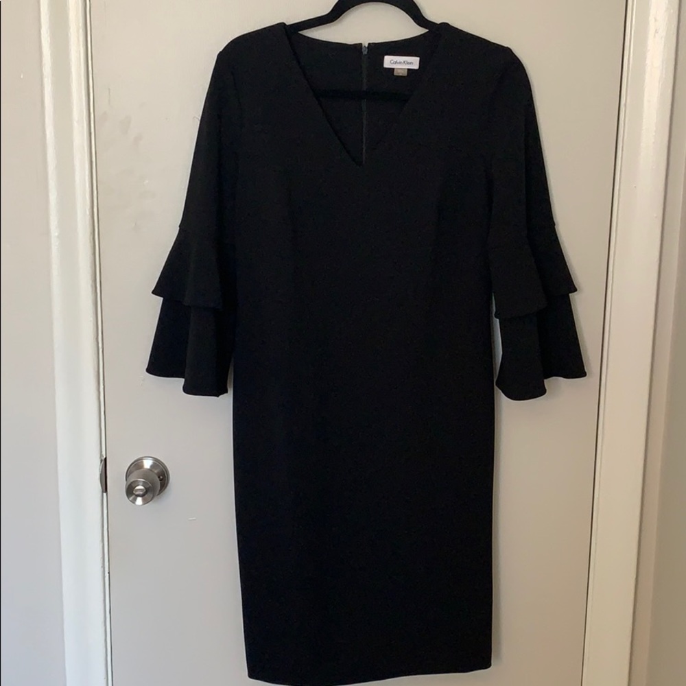 Calvin Klein Bell Sleeve Dress.